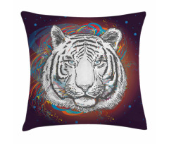 Tiger from Outer Space Pillow Cover
