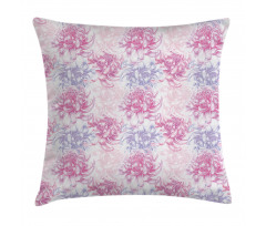Romantic Floral Design Pillow Cover