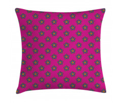 Windmill Seem Flowers Pillow Cover