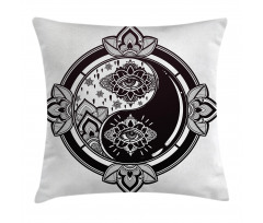 Floral Third Eye Sign Pillow Cover