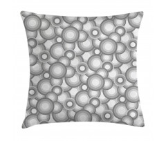 Grey White Balls Rounds Pillow Cover