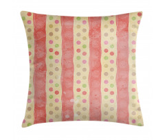 Nostalgic Stripes Dots Pillow Cover