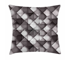 Grey Ombre Squares Pillow Cover