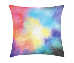 Watercolor Star Galaxy Pillow Cover