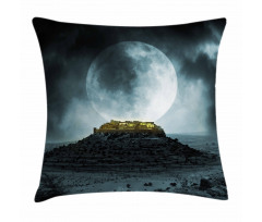 Full Moon and Castle Pillow Cover