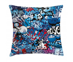 Graffiti Street Art Pillow Cover