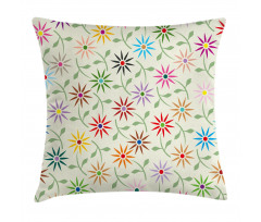 Colorful Graphic Garden Pillow Cover
