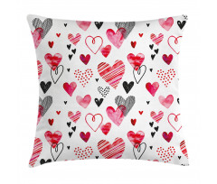 Various Heart Shapes Pillow Cover