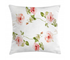 Rose Flower Petals Pillow Cover