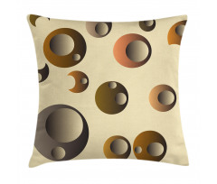 Funky Bubbles Round Pillow Cover