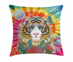 Tiger Head Pillow Cover