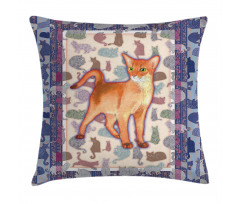 Cats Composition Pillow Cover