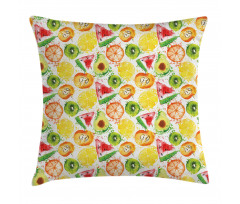 Watermelon Kiwi Avocado Pillow Cover