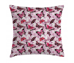 Paintbrush Butterfly Pillow Cover