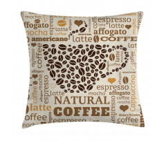 Latte Affogato Coffee Pillow Cover