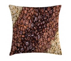 Coffee Beans Stripes Pillow Cover