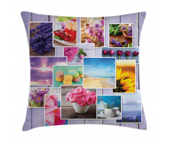 Flowers and Macaroons Pillow Cover