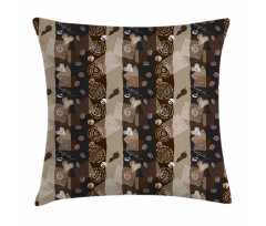 Coffee Typo Hearts Beans Pillow Cover