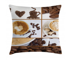 Coffee Mugs Hot Foamy Pillow Cover