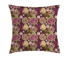 Plum French Eiffel Tower Pillow Cover