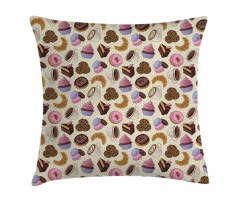 Coffee Cups Cookies Pillow Cover