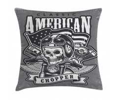 American Vintage Bike Pillow Cover