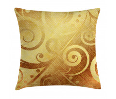 Floral Swirls Leaves Pillow Cover