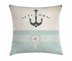 Vintage Marine Anchor Pillow Cover