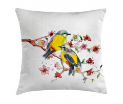 Birds on the Branches Pillow Cover