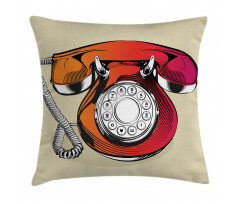 Classic Retro Telephone Pillow Cover