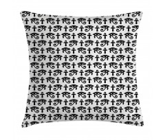 Hieroglyphic Pattern Pillow Cover