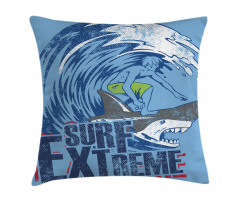 Extreme Sports Retro Pillow Cover