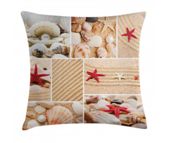 Seashells Starfishes Pillow Cover