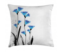 Flowers Tulips in Ombre Pillow Cover