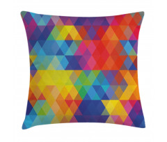 Geometric Blurry Art Pillow Cover