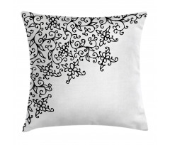 Floral Vignette Design Pillow Cover