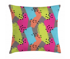 Abstract Colors Triangle Pillow Cover