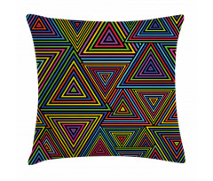 Rainbow Colors Design Pillow Cover