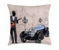 London and Paris Streets Pillow Cover
