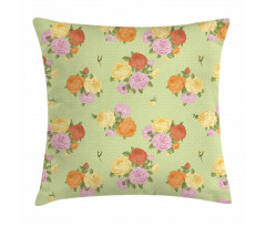 Vintage Flower Rose Pillow Cover