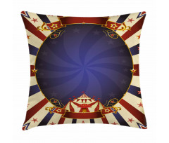 Circus Poster Image Pillow Cover