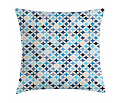 Modern Blue Circles Pillow Cover