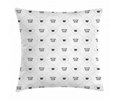 Crowns Dots Pillow Cover