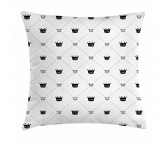 Traditional Crown Sign Pillow Cover