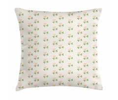 Vintage Rose Pink Petals Pillow Cover