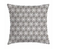 White Geometric Triangle Pillow Cover
