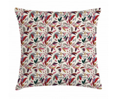 Modern Swirls Leaves Pillow Cover