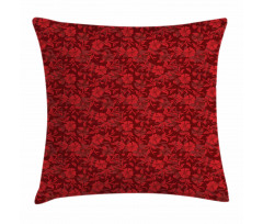 Flowers Leaves and Swirls Pillow Cover