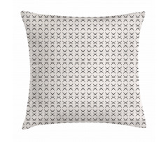 Half Circle Geometric Pillow Cover