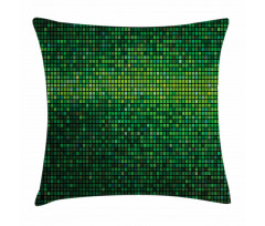 Digital Mosaic Pixel Grid Pillow Cover